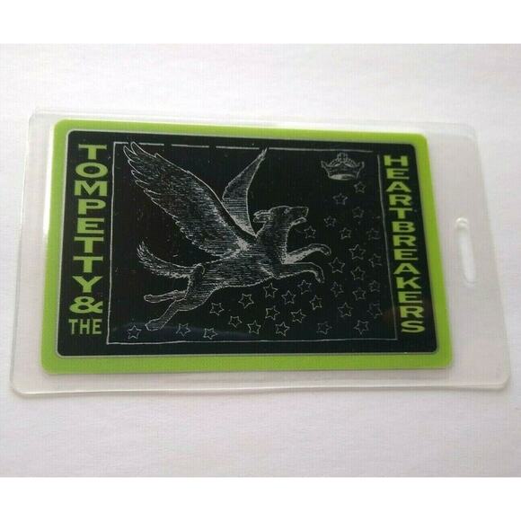 Tom Petty And The Heartbreakers Backstage Pass Dogs Wings Tour 1995 Laminated - Picture 1 of 3